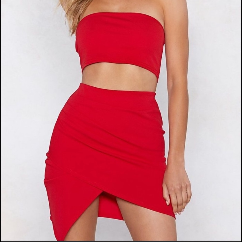 SALE! Nasty Gal Wrap Star Bandeau Top & Skirt Set